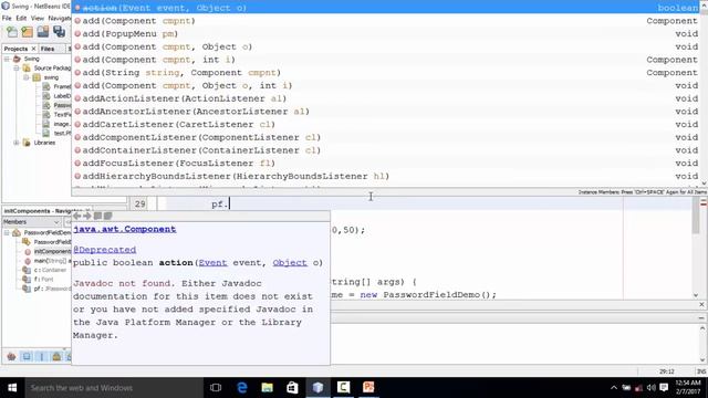 Java Swing Bangla Tutorial 28 : How to set Foreground & background color of JPsswordField смотреть онлайн