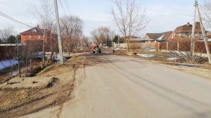 Самодельный минипогрузчик. Первые покатушки