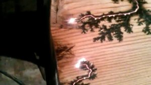 молнии на дереве(КАК ЭТО ПРОИСХОДИТ)