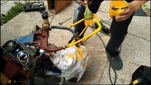 Тюнинг скутера Honda pal-af17 #3Часть "Привариваем бугель":)