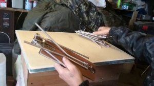 Подставка под зимние удочки,из хлама.