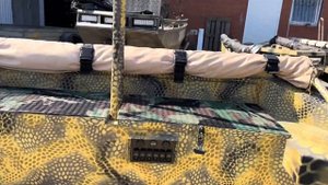 Лодка болотоход-Мотор 40 лс с задней передачей!