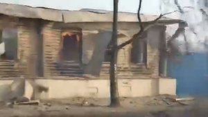 Горит деревня в Воронежской области