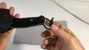 Ножны. Сочетание кайдекса и кожи. И новый нож для себя. Что в итоге получилось.