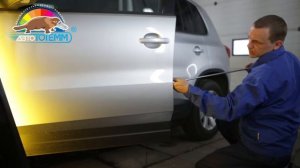 Удаление вмятины без покраски на арке колеса VOLKSWAGEN TIGUAN в "АвтоТОТЕММ" на Киевской