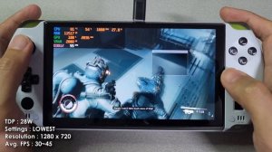 GPD WIN 4 (Ryzen 6800U) Game test - Starfield