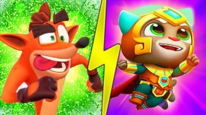 ГОВОРЯЩИЙ ТОМ ПОГОНЯ ГЕРОЕВ ОБНОВЛЕНИЕ ТОМ ОГНЕННАЯ ВСПЫШКА ПРОТИВ КРЭШ БАНДИКУТ !!!