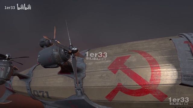 Kirov airship 3D Animate (C&C red alert 2\soviet) смотреть онлайн