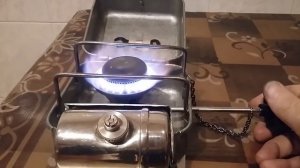 Frankenstove на базе примуса ПТ-1 с тихой горелкой