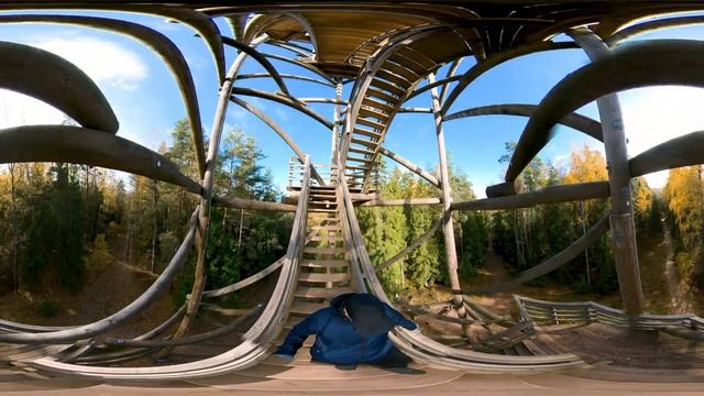 360 Video VR | Autumn and observation tower смотреть онлайн