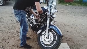 установка дуг на мотцикл Yamaha xvs 1100 от inoxBrothers