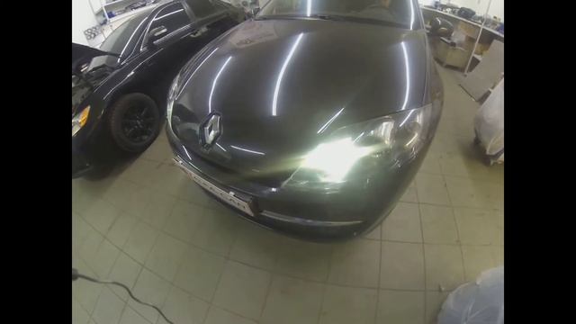 Тюнинг фар Renault Laguna 3 в студии ALFA CAR Optima Bi LED Professional series, покраска масок. смотреть онлайн