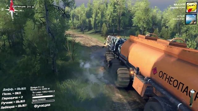 Spintires - карта "Выборг" пройдено (stream версия) смотреть онлайн