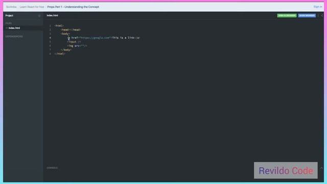 Props Part 1 React JS | React JS  Course for Beginners | React JS Tutorial | #revildo_code