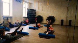 Пилатес с роллом в групповом формате.Pilates with roll in group format ❤️