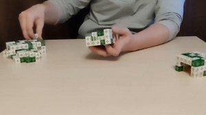 Гаражики из магнитных кубиков