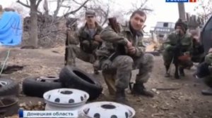 Репортаж с позиций ополченцев ДНР в селе Никишино Шахтерск