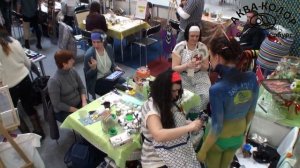 Роспись модели красками "Боди-Арт"