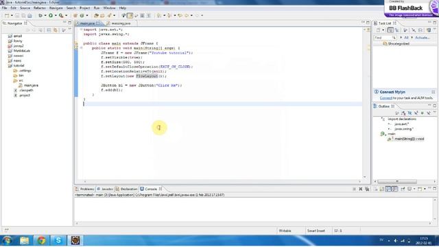 Java Swing Tutorial - Part 2 - JButtons and ActionListeners смотреть онлайн
