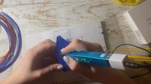 Рисуем 3D ручкой: Синий Домик с окошками