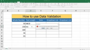 How to use data validation in excel in Bengali || Data Validation in Excel || Data Validation