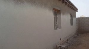 новый фасад из белый цемент в таджикскитан