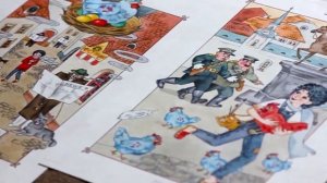 Обзор иллюстраций из книги Рябая Курочка - художник Оксана Игнащенко