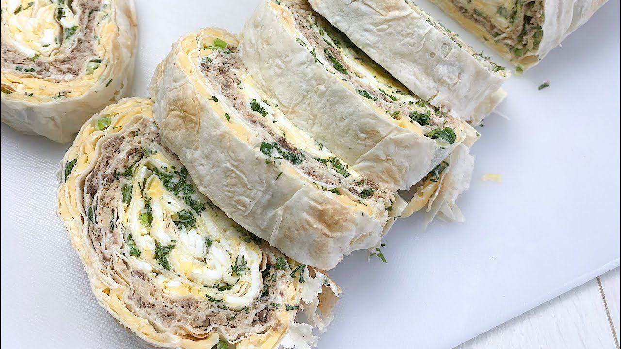 Без ВЫПЕЧКИ И Без ЖАРКИ. Простая и Вкусная ЗАКУСКА ИЗ ЛАВАША смотреть онлайн