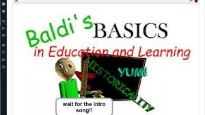 Baldi's Basics из программы Scratch