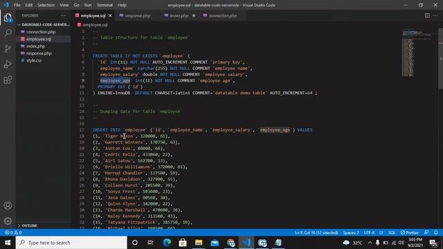Export jQuery Datatable Data into CSV,PDF and Excel Using PHP and Ajax| Export Datatable Data смотреть онлайн
