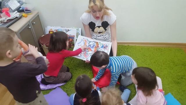 Мини садик "Дети-Initio", занятие "Как зимуют звери", 26 января 2017 смотреть онлайн