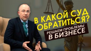 В какой суд обратиться, если у тебя проблема с бизнесом?!