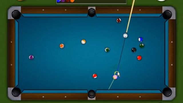 Как играть на бильярде онлайн. Версия "Пул". смотреть онлайн