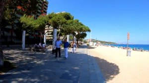 Platja d'Aro walking tour, Costa Brava, Spain 4K
