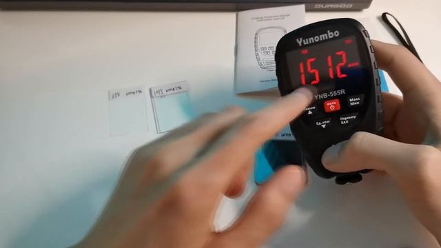 Обзор толщиномера Yunоmbo-YNВ555R смотреть онлайн