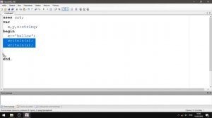 #2. Ввод и вывод текста в PascalABC.net