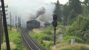 СИЛА 10Д100 2ТЭ10М-3210 2ТЭ10УT-0029.Скоростной поезд и отправка грузов со станции Букачовце.10D10