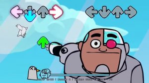 Friday Night Funkin' VS птички   ребят птичка песня FNF Moд сложно ЮНЫЕ ТИТАНЫ ВПЁРЁД! Meм