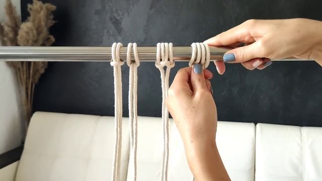 Макраме. Крепление нитей на основу