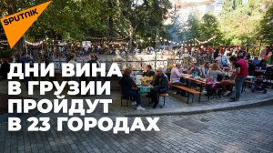 Дни вина в Грузии начались с фестиваля в центре Тбилиси