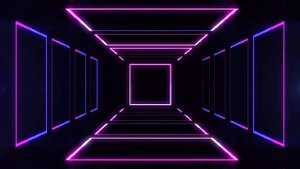 Эффект неон тунель неоновые вывески, на интро, оверлей