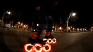 Светящиеся колеса Lazerwheelz 125mm  Vs WHITEFIRE 110mm wheels