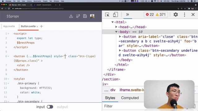 Svelte Tutorial for Beginners - $$props and $$restProps смотреть онлайн