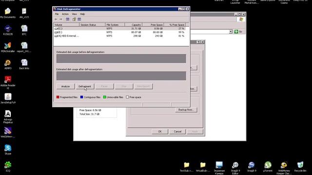 Как сделать дефрагментацию в Windows XP смотреть онлайн