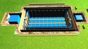 Установка пластиковых бассейнов