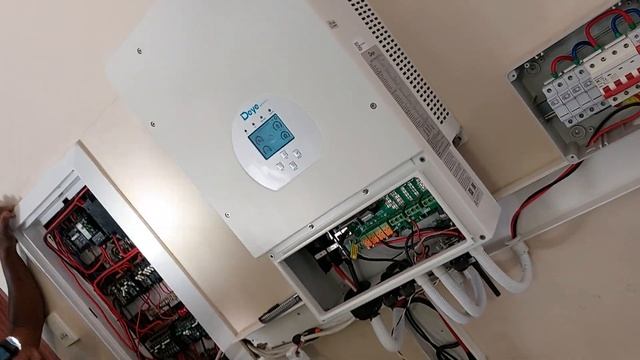 Installation of 8kw DEYE hybrid inverter to 5.1kwh DYNESS lithium battery