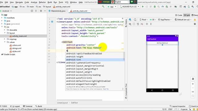 EditText Tutorial With XML In Android Studio In Bangla смотреть онлайн