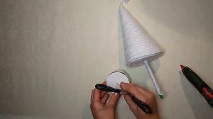 Ёлочка- топиарий// Ёлочка в горшочке// Как быстро сделать ёлочку поделку