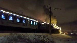 Новогодний поезд 🚇🎅🎆🎇🎄🧤🧣🟢