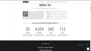 Norris - Elegant Onepage Wordpress Theme      Clem Jack